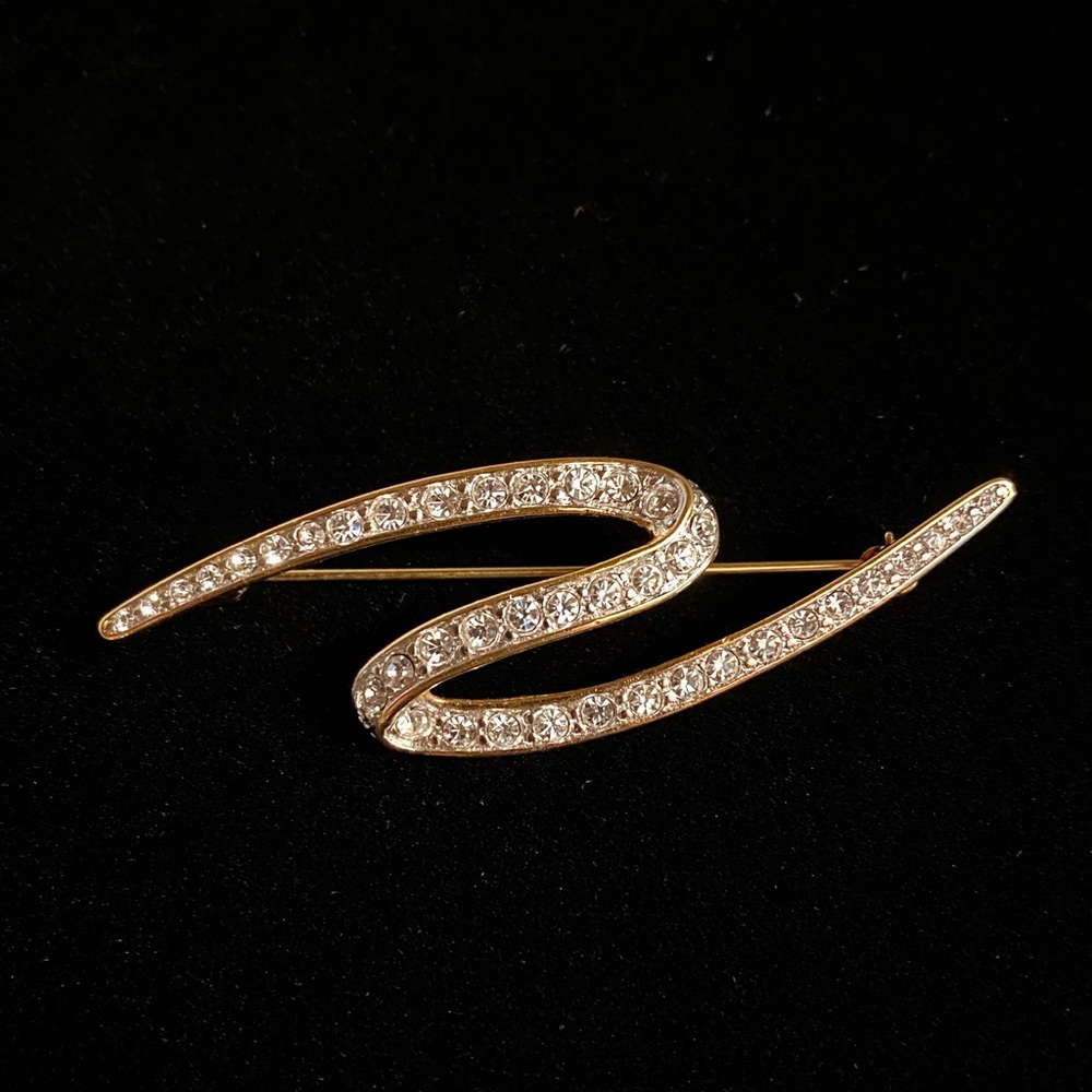 Vintage Monet Rhinestone Brooch